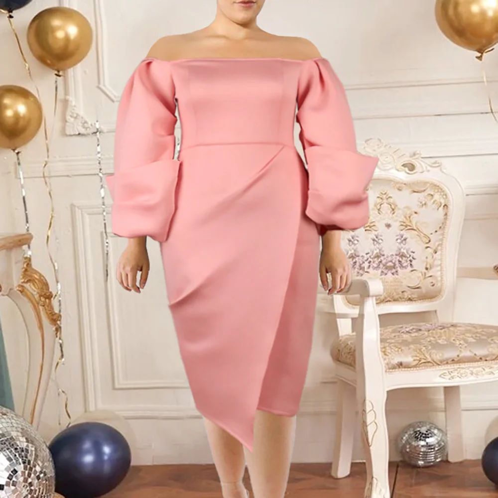 Slash Neck Party Women's Dress Elegant Puff Sleeve Split Bodycon Dresses Female Sexy Off Shoulder Summer Black Maxi Vestidos
Slash Neck Party Women's Dress Elegant Puff Sleeve Split Bodycon Dresses Female Sexy Off Shoulder Summer Black Maxi Vestidos