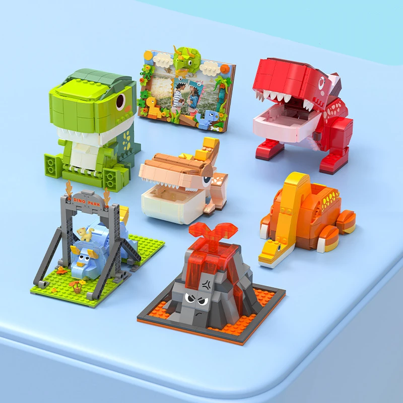 3D Tyrannosaurus Rex Triceratops Small Volcano Building Blocks Piggy Bank Stationery Dinosaur Ornament Children's Toy Gift
3D Tyrannosaurus Rex Triceratops Small Volcano Building Blocks Piggy Bank Stationery Dinosaur Ornament Children's Toy Gift