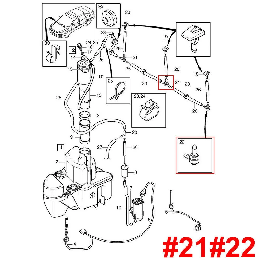 Headlight Check Valve Hose 2 & 3 Way Valve 2pcs 9178897 & 31391513 Black For Volvo C30 C70 S40 S60 S70 Front
Headlight Check Valve Hose 2 & 3 Way Valve 2pcs 9178897 & 31391513 Black For Volvo C30 C70 S40 S60 S70 Front