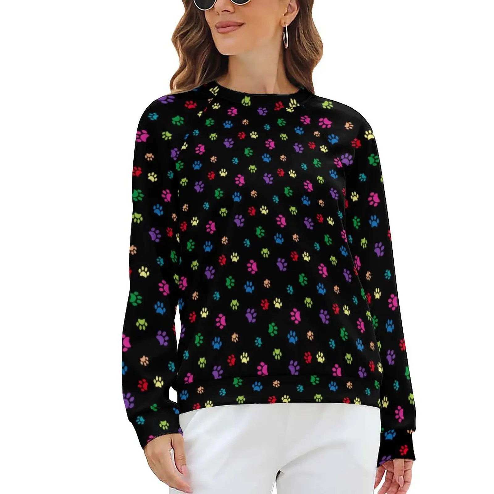 Cute Dog Paws Hoodies Womens Long Sleeve Colorful Print Pretty Casual Hoodie Cheap Winter Hip Hop Oversize Graphic Sweatshirts
Cute Dog Paws Hoodies Womens Long Sleeve Colorful Print Pretty Casual Hoodie Cheap Winter Hip Hop Oversize Graphic Sweatshirts