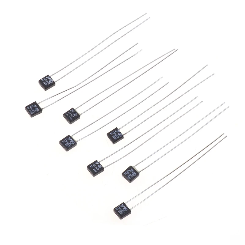 10Pcs Black Square Fan Motor 2A 250V Thermal Fuse LED Fues 115 120 125 130 135 140 145 150 Degree Temperature Switches
10Pcs Black Square Fan Motor 2A 250V Thermal Fuse LED Fues 115 120 125 130 135 140 145 150 Degree Temperature Switches