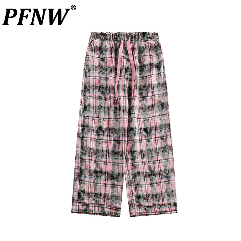 PFNW Men's New Tide Fashion Casual Design Hong Kong Style Large Size Versatile Patchwork Long Straight Plaid Pants 28G075511
PFNW Men's New Tide Fashion Casual Design Hong Kong Style Large Size Versatile Patchwork Long Straight Plaid Pants 28G075511
