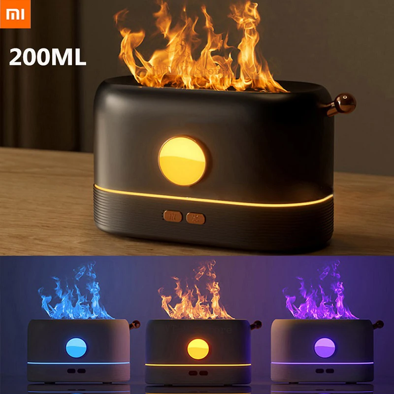 Xiaomi Flame Effect Air Humidifier 1/3/5H USB Smart Timing LED Electric Aromatherapy Diffuser Simulation Fire Flame Humidifier
Xiaomi Flame Effect Air Humidifier 1/3/5H USB Smart Timing LED Electric Aromatherapy Diffuser Simulation Fire Flame Humidifier