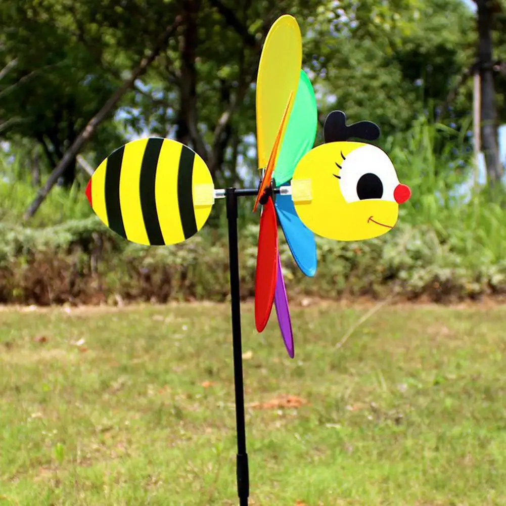 Bees Six Colors Three-dimensional Windmill Cartoon Children Toys Home Garden Decoration
Bees Six Colors Three-dimensional Windmill Cartoon Children Toys Home Garden Decoration