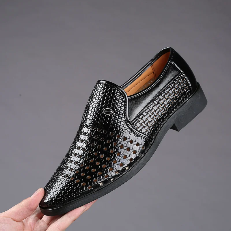 Summer New Men's Business Formal Shoes Fashion Hollow Out Soft Men Oxfords Dress Shoe Slip on Male Flat Driving Footwear Loafers
Summer New Men's Business Formal Shoes Fashion Hollow Out Soft Men Oxfords Dress Shoe Slip on Male Flat Driving Footwear Loafers