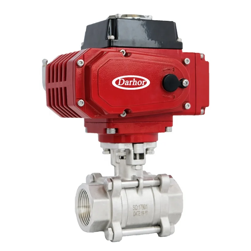 Darhor DN15 DN25 DN50 stainless steel thread electric ball valves PTFE on-off type
Darhor DN15 DN25 DN50 stainless steel thread electric ball valves PTFE on-off type