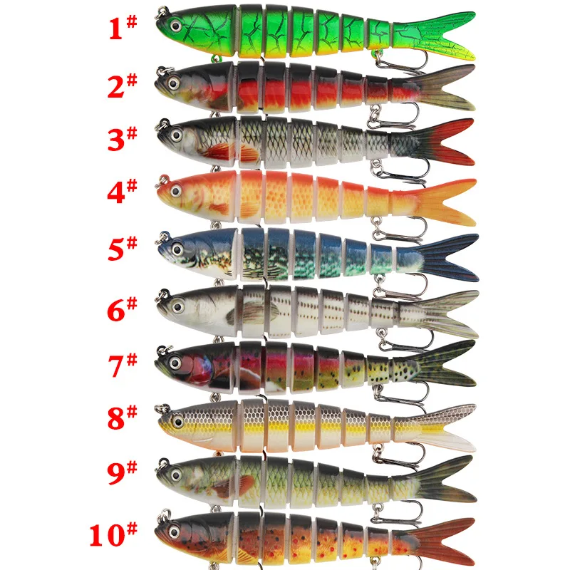 X0080 Luya Bait Cross-Border Hot Model Far Throw 13.5CM 23G Multi-Segment Fish Mino Simulation Hard Bait Fake Bait Fishing Gear
X0080 Luya Bait Cross-Border Hot Model Far Throw 13.5CM 23G Multi-Segment Fish Mino Simulation Hard Bait Fake Bait Fishing Gear