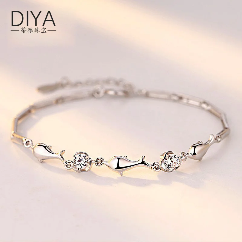 Реальный бренд подлинные драгоценности S925 Bay серия Стерлинговое Серебро Дельфин дизайн Корейская версия ювелирные изделия светильник роскошный браслет в стиле ins 
Реальный бренд подлинные драгоценности S925 Bay серия Стерлинговое Серебро Дельфин дизайн Корейская версия ювелирные изделия светильник роскошный браслет в стиле ins