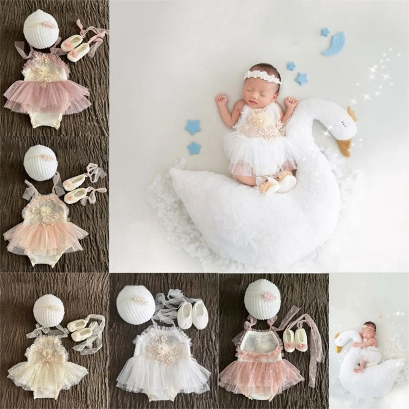 1Set Newborn 1 Months Baby Lace Flower Dress Headband and Shoes Baby Photography Prop Costume Infants Girls Clothes Newborn Gift
1Set Newborn 1 Months Baby Lace Flower Dress Headband and Shoes Baby Photography Prop Costume Infants Girls Clothes Newborn Gift