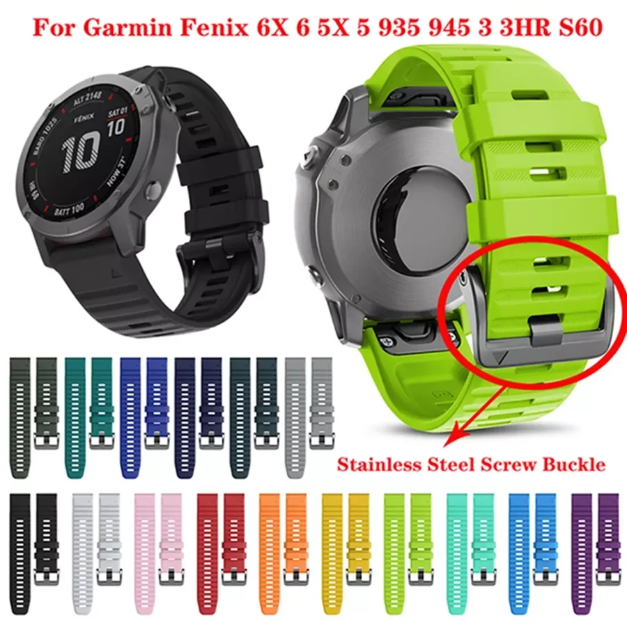 Hot Sales for Garmin Fenix 6 6 Pro 5 5 Plus 22mm Quick Fit Watchband For Garmin Fenix 6X 6X Pro 5X 3 3HR Silicone Easyfit Wrist
Hot Sales for Garmin Fenix 6 6 Pro 5 5 Plus 22mm Quick Fit Watchband For Garmin Fenix 6X 6X Pro 5X 3 3HR Silicone Easyfit Wrist