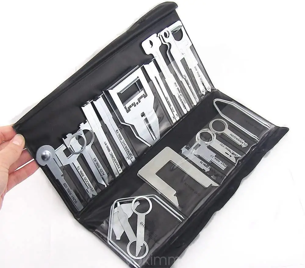 38pcs Car Audio Stereo Cd Player Radio Removal Repair Tool Kits With Sturdy Pouch Auto Door Panels Interior Disassembly Tool
38pcs Car Audio Stereo Cd Player Radio Removal Repair Tool Kits With Sturdy Pouch Auto Door Panels Interior Disassembly Tool