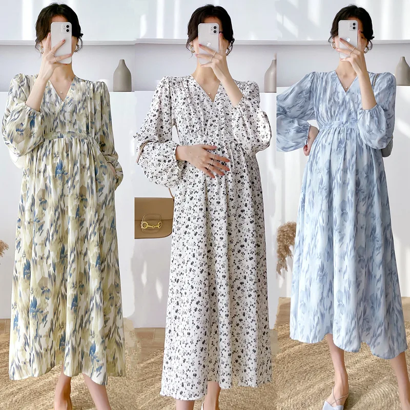 Elegant Maternity Floral Dress Pregnancy Clothings V-Neck Pregnant Women Nursing Dresses Breastfeeding Casual Maternity Clothes
Elegant Maternity Floral Dress Pregnancy Clothings V-Neck Pregnant Women Nursing Dresses Breastfeeding Casual Maternity Clothes
