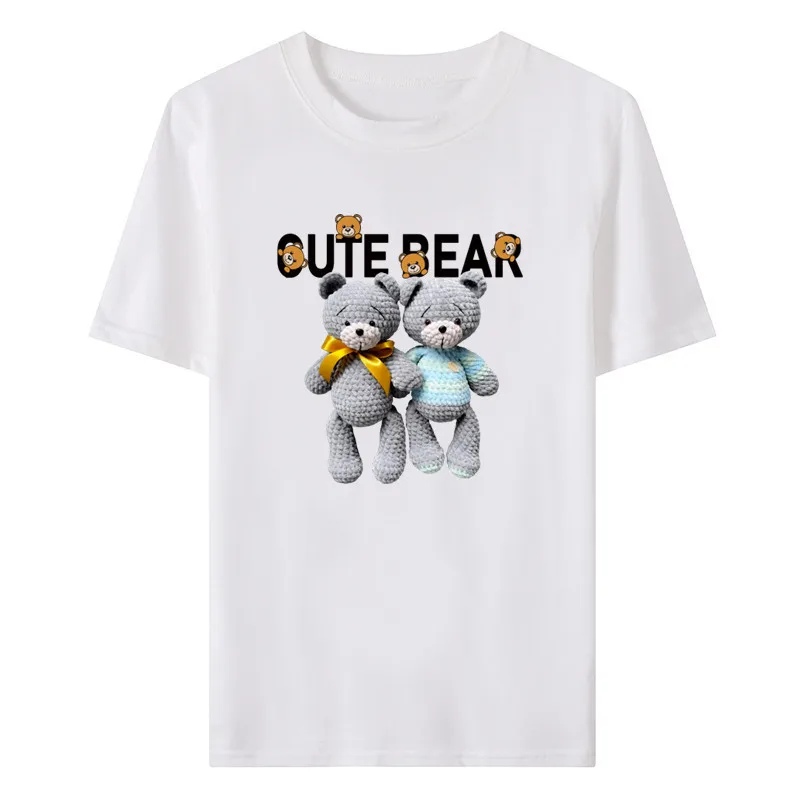 Summer new women's fashion trend all-match simple cartoon doll print short-sleeved top
Summer new women's fashion trend all-match simple cartoon doll print short-sleeved top
