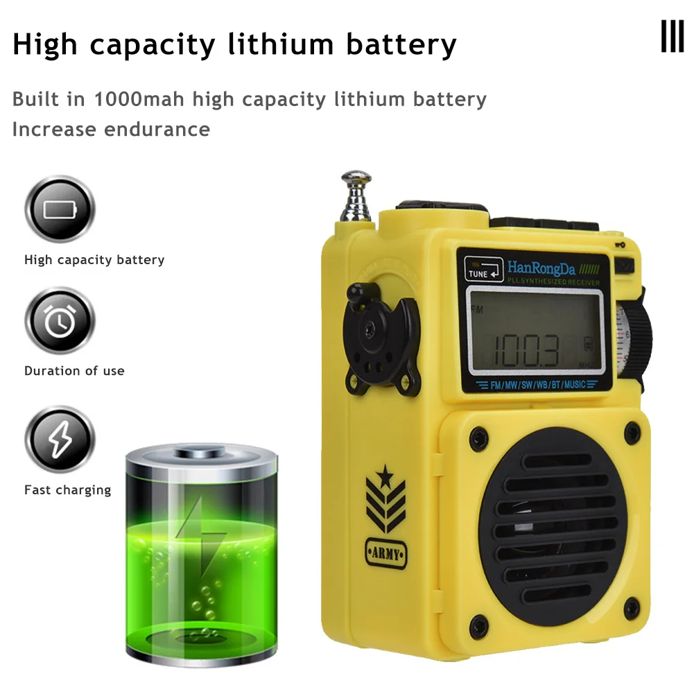 HRD-701 Radio Music Player Coding Wheel Switch Tuning Search And Save Radio Stations Support Bluetooth TF Card Playback
HRD-701 Radio Music Player Coding Wheel Switch Tuning Search And Save Radio Stations Support Bluetooth TF Card Playback