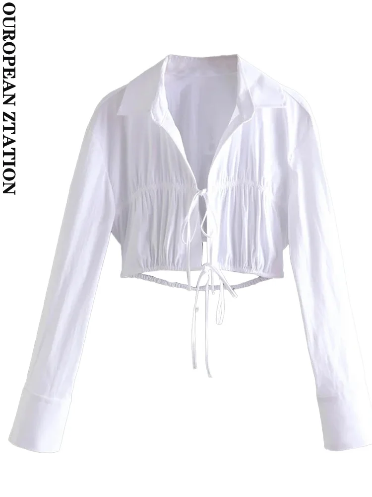 PAILETE Women 2022 fashion with tied pleated cropped poplin shirts vintage long sleeve elastic hem female blouses blusas chic to
PAILETE Women 2022 fashion with tied pleated cropped poplin shirts vintage long sleeve elastic hem female blouses blusas chic to