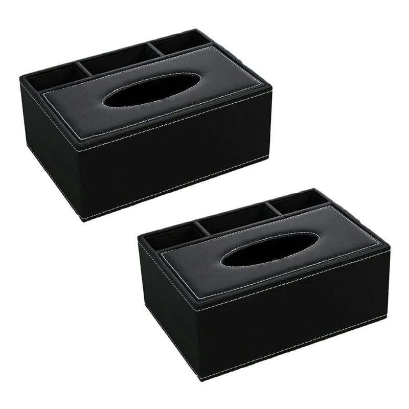 Best 2X PU Tissue Box Remote Control Holder Multifunctional Desktop Organizer Pencil Scissor Container (Black)
Best 2X PU Tissue Box Remote Control Holder Multifunctional Desktop Organizer Pencil Scissor Container (Black)