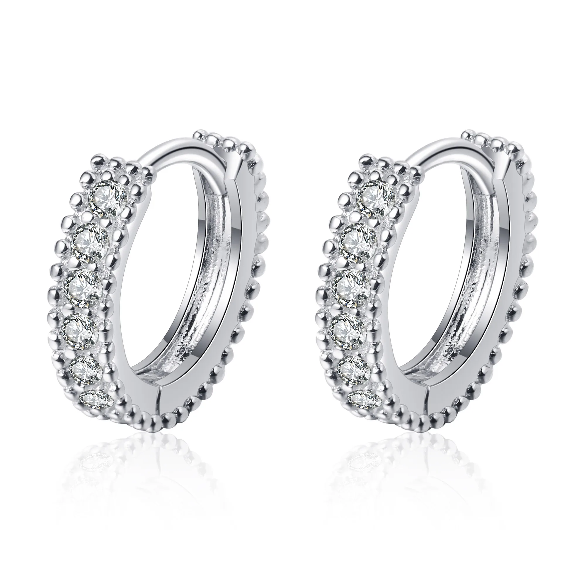 Aisne 0.14 ct Real VVS D Color Moissanite Stud Earrings For Women 100% 925 Hoop Drop Earrings Sterling Silver Sparkling Jewelry
Aisne 0.14 ct Real VVS D Color Moissanite Stud Earrings For Women 100% 925 Hoop Drop Earrings Sterling Silver Sparkling Jewelry
