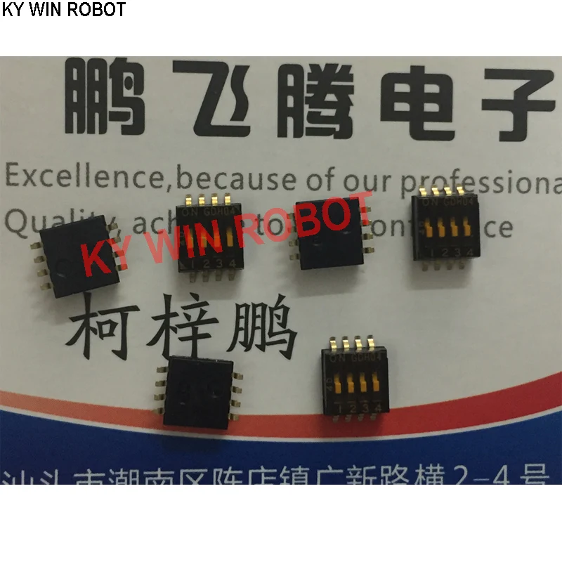 1PCS Original Japan GDH04STR04 dial code switch 4-bit patch 1.27 spacing 4-way encoding switch
1PCS Original Japan GDH04STR04 dial code switch 4-bit patch 1.27 spacing 4-way encoding switch
