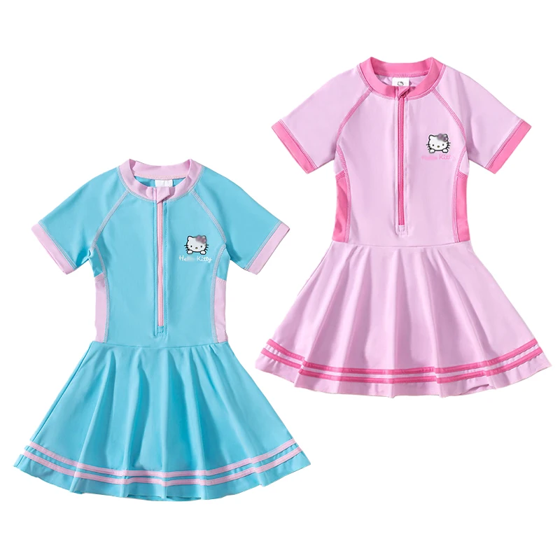 Cartoon Anime Hello Kittys Children's Swimsuit Summer Quick Drying Sunscreen Girls' One-Piece Princess Skirt Swimsuit Kids Gifts
Cartoon Anime Hello Kittys Children's Swimsuit Summer Quick Drying Sunscreen Girls' One-Piece Princess Skirt Swimsuit Kids Gifts