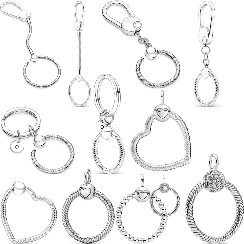 Hot Fashion 925 Silver O Heart Pendant Key Chain Beads Fit Original Pandora Charms Necklace DIY Women Jewelry Gift Free Shipping
Hot Fashion 925 Silver O Heart Pendant Key Chain Beads Fit Original Pandora Charms Necklace DIY Women Jewelry Gift Free Shipping