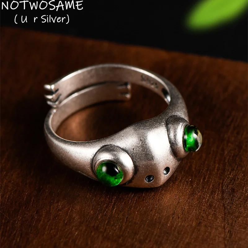 NOTWOSAME China New Icons GUGUA Lonely Single Frog Rings for Women Real 925 Sterling Silver Animals Rings Frogs Jewelry Gifts
NOTWOSAME China New Icons GUGUA Lonely Single Frog Rings for Women Real 925 Sterling Silver Animals Rings Frogs Jewelry Gifts