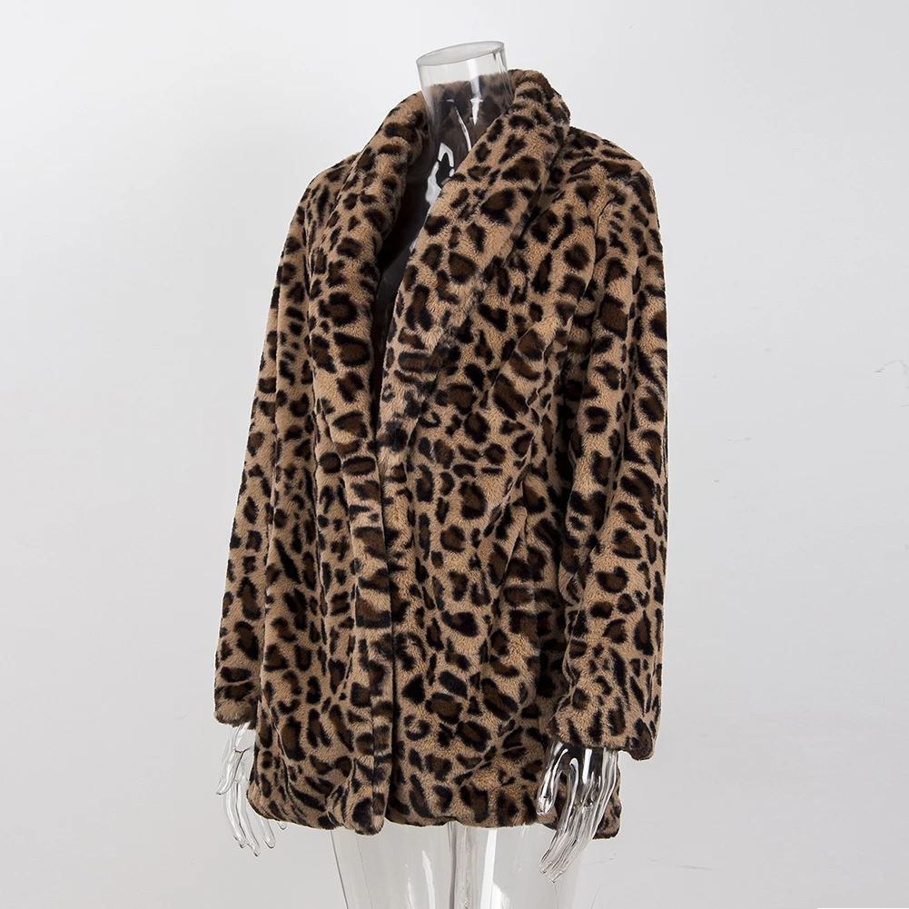 Leopard Coats New Women Faux Fur Coat Women's outwear High Quality Luxury Winter Warm Plush Jacket Fashion artificial fur
Leopard Coats New Women Faux Fur Coat Women's outwear High Quality Luxury Winter Warm Plush Jacket Fashion artificial fur