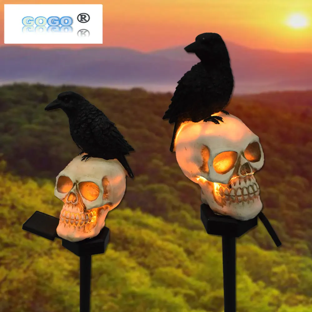 New Halloween Decor Lights Solar Skeleton Hanging Lights Resin Garden Decoration Crow Outdoor Waterproof Landscape Holiday Light
New Halloween Decor Lights Solar Skeleton Hanging Lights Resin Garden Decoration Crow Outdoor Waterproof Landscape Holiday Light
