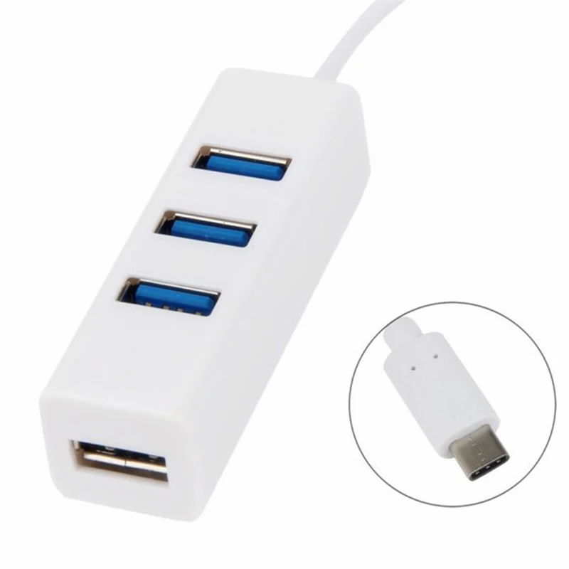 NEW-USB 3.1 Type-C To 3 Port usb-хаб (белый)
NEW-USB 3.1 Type-C To 3 Port usb-хаб (белый)