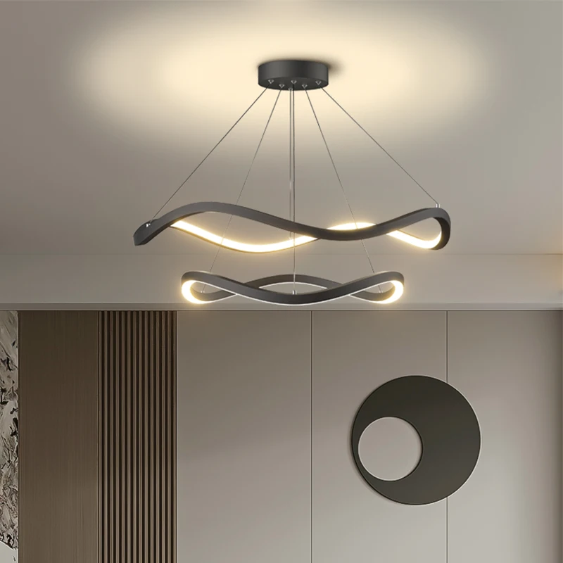 Simple Modern Living Room Chandelier Internet Celebrity Dining Table Dining Room Bar Wave Minimalist LED Lamp Household
Simple Modern Living Room Chandelier Internet Celebrity Dining Table Dining Room Bar Wave Minimalist LED Lamp Household