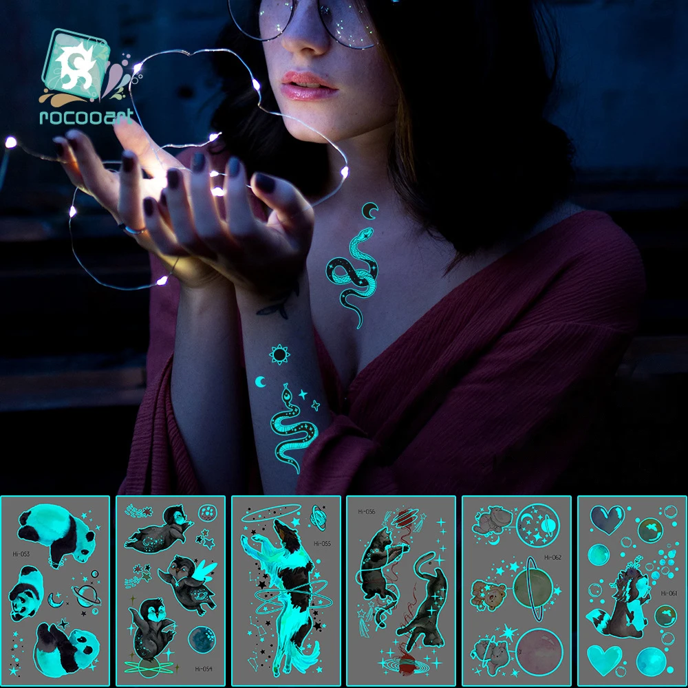 Waterproof Lasting Tattoo Stickers Blue Luminous Small Fresh Cute Cartoon Small Animal Flash Temporary Tattoo Stickers
Waterproof Lasting Tattoo Stickers Blue Luminous Small Fresh Cute Cartoon Small Animal Flash Temporary Tattoo Stickers