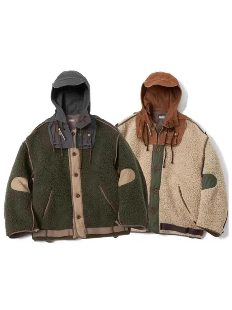 Detachable patchwork batik wash jacket Unisex cotton jacket Multiple color stitching KOLOR japan style warm coat for man
Detachable patchwork batik wash jacket Unisex cotton jacket Multiple color stitching KOLOR japan style warm coat for man