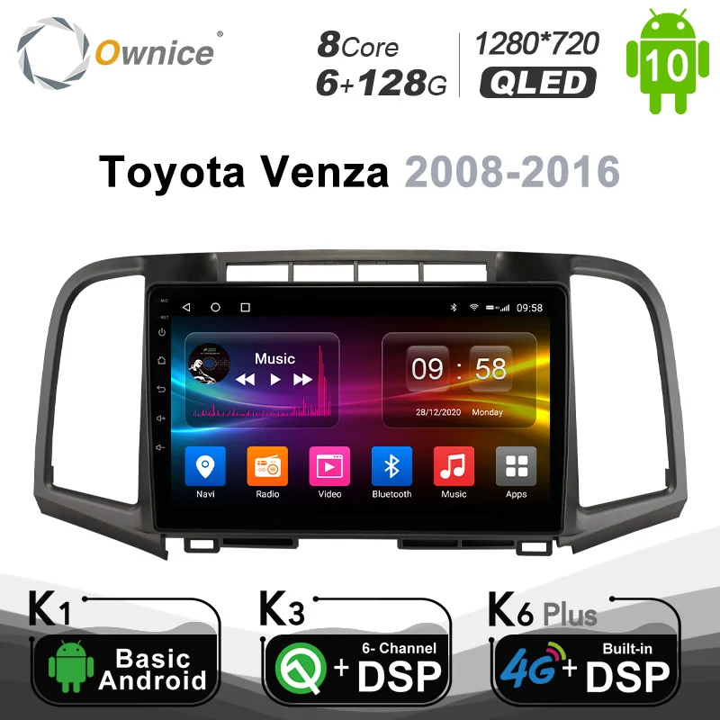 6G+128G Ownice Android 10.0 Car Radio GPS for Toyota Venza 2008 - 2016 Navi Setreo System with 4G LTE DSP SPDIF NO DVD
6G+128G Ownice Android 10.0 Car Radio GPS for Toyota Venza 2008 - 2016 Navi Setreo System with 4G LTE DSP SPDIF NO DVD