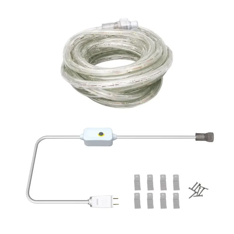 Luxurious 850 Lumen 16ft Linkable LED Rope Light, Warm and Cool White Illumination for Home Decor.
Luxurious 850 Lumen 16ft Linkable LED Rope Light, Warm and Cool White Illumination for Home Decor.