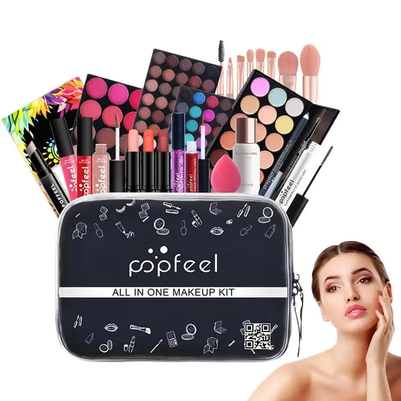 All In Makeup Kit 24Pcs Makeup Cosmetic All-in-Set Travel Makeup Set Eye Shadow Eyebrow Blushes Powder Palette Eyeliner Holiday
All In Makeup Kit 24Pcs Makeup Cosmetic All-in-Set Travel Makeup Set Eye Shadow Eyebrow Blushes Powder Palette Eyeliner Holiday