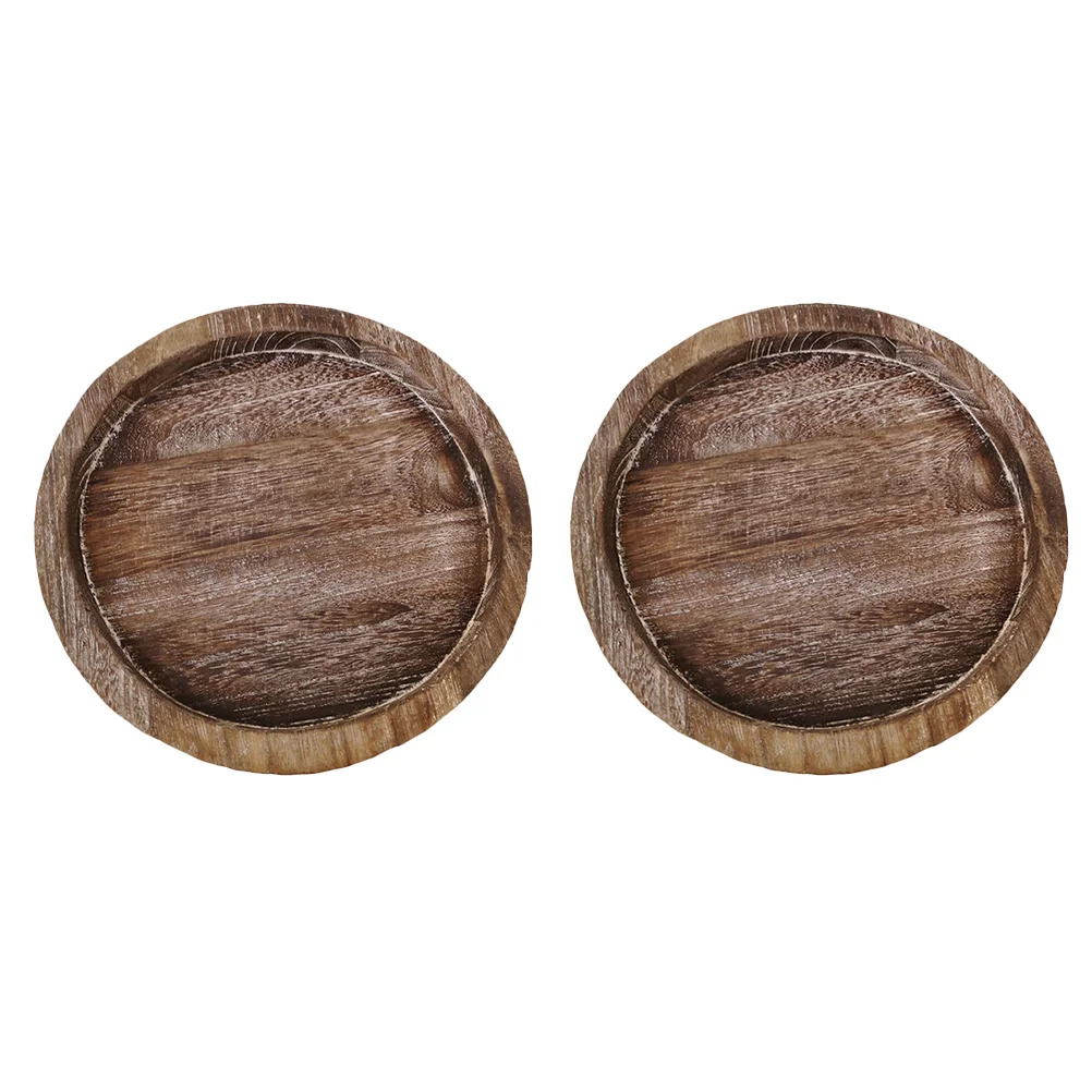 2 Pcs Big Tray Food Wooden Round Decorative Large Serving Trays Organizer Storage Pallets Handles
2 Pcs Big Tray Food Wooden Round Decorative Large Serving Trays Organizer Storage Pallets Handles