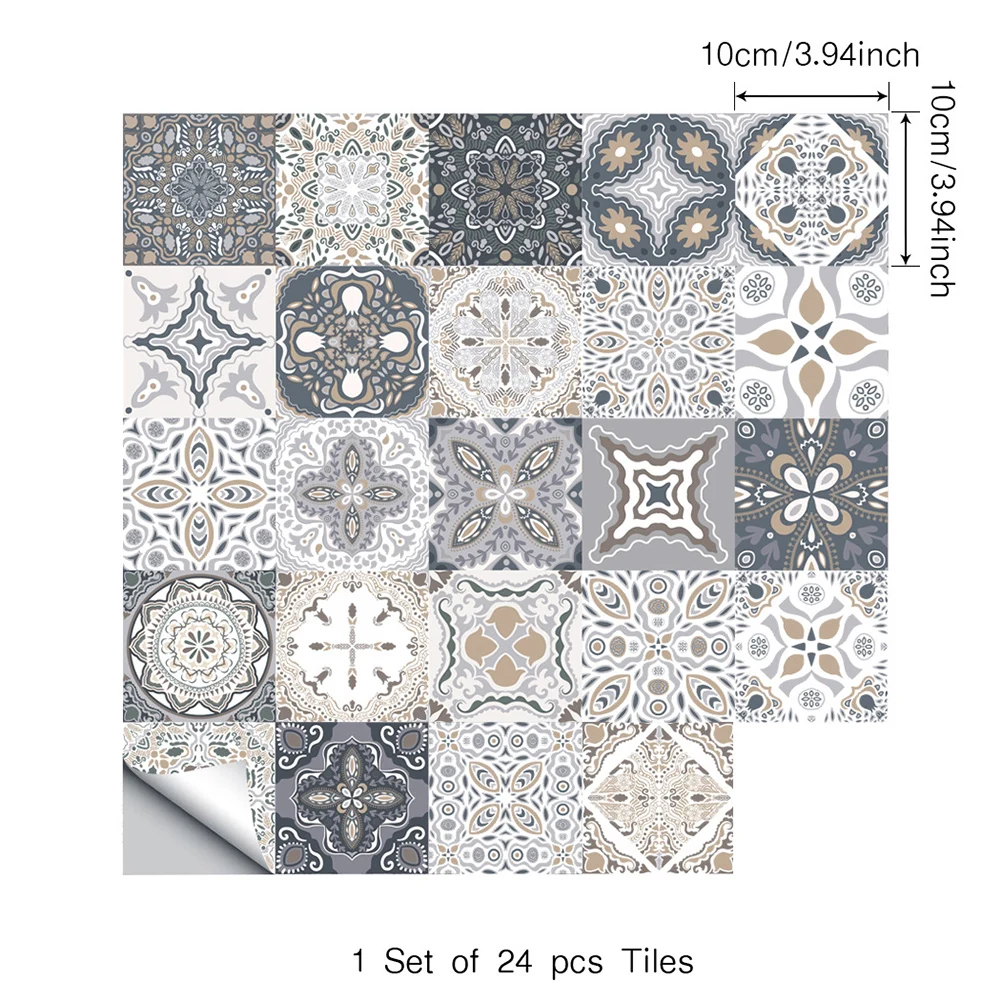 24 Pcs Mosaic Tile Stickers Stick Bathroom Kitchen Home Wall Or Floor Self-adhesive Home Decors Wedding Decorations
24 Pcs Mosaic Tile Stickers Stick Bathroom Kitchen Home Wall Or Floor Self-adhesive Home Decors Wedding Decorations