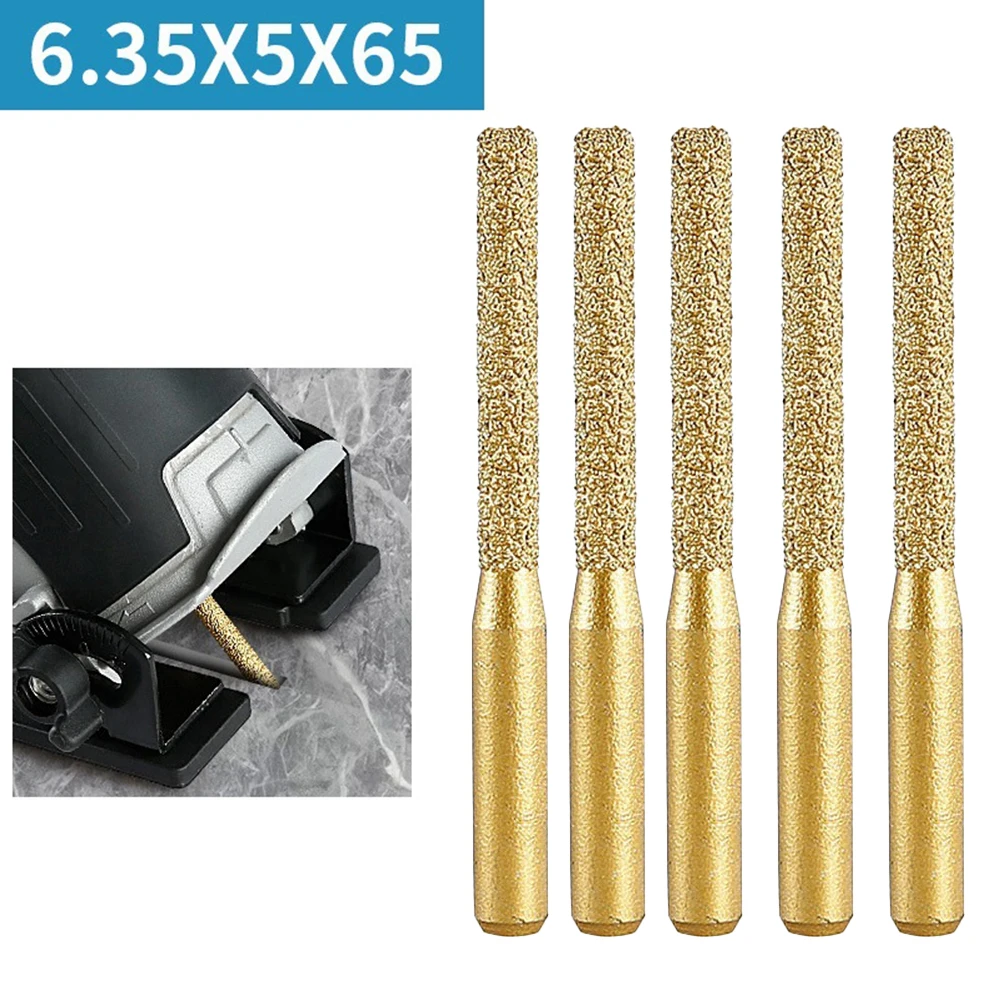 Brand New Exquisite Practical Diamond Router Bit 6.35 X 5 X 65mm For Granite Tile Milling Cutter Straight Shank
Brand New Exquisite Practical Diamond Router Bit 6.35 X 5 X 65mm For Granite Tile Milling Cutter Straight Shank