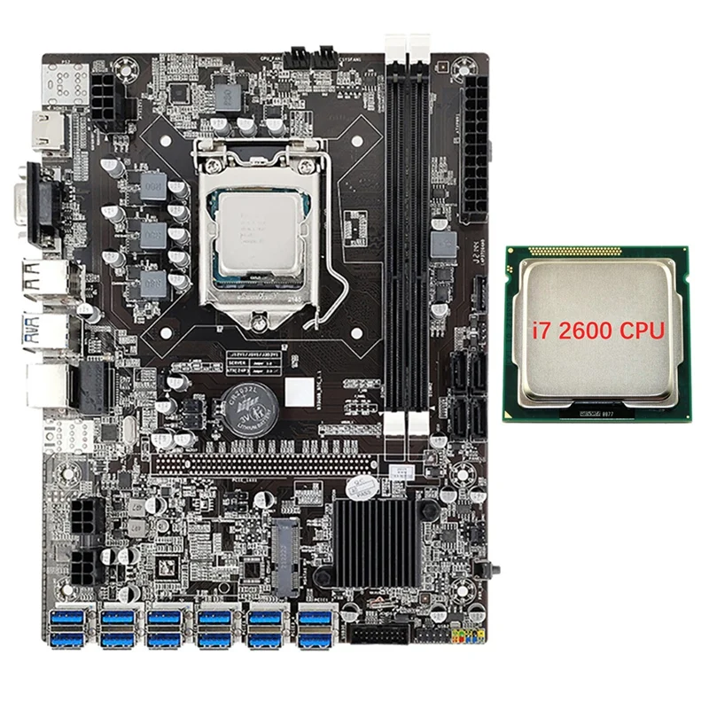 Материнская плата B75 для майнинга NEW-12 карт + процессор I7-2600 для BTC/ETH 12 USB3.0 к PCIE 1X слот GPU LGA1155 DDR3 RAM SATA3.0
Материнская плата B75 для майнинга NEW-12 карт + процессор I7-2600 для BTC/ETH 12 USB3.0 к PCIE 1X слот GPU LGA1155 DDR3 RAM SATA3.0