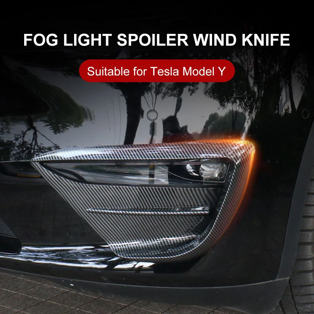 High Quality Carbon Fiber Front Fog Light Lamp Spoiler Cover Trim For Tesla Model Y 2020-2023 Interior Accessories Parts New
High Quality Carbon Fiber Front Fog Light Lamp Spoiler Cover Trim For Tesla Model Y 2020-2023 Interior Accessories Parts New