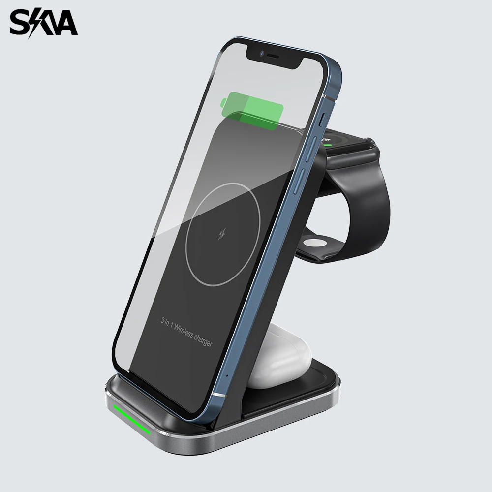 15W Wireless Charger Stand for iPhone AirPods Apple Watch Samsung Galaxy ZFlip Detachable Fast Charger Dock Station Phone Holder
15W Wireless Charger Stand for iPhone AirPods Apple Watch Samsung Galaxy ZFlip Detachable Fast Charger Dock Station Phone Holder