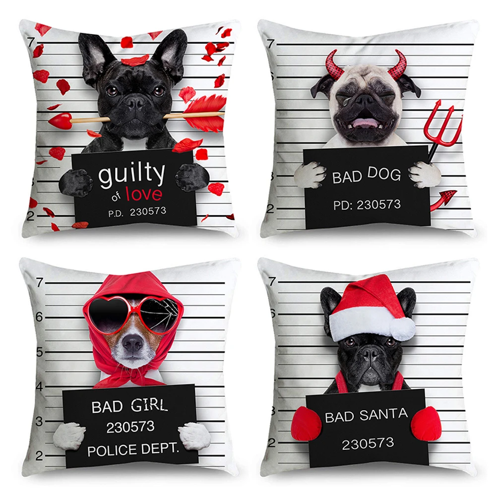 Cartoon printed jailbreak dog pillow cover polyester fiber soft sofa pillow decorative cushion cover
Cartoon printed jailbreak dog pillow cover polyester fiber soft sofa pillow decorative cushion cover