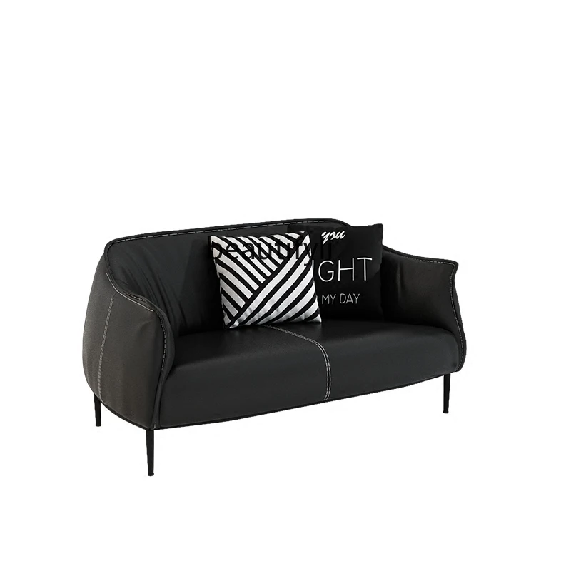yj Black and White Simple Single Double Sofa Fashion Living Room Design Faux Leather Fabric Sofa 
yj Black and White Simple Single Double Sofa Fashion Living Room Design Faux Leather Fabric Sofa