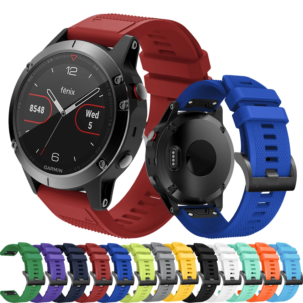 Ремешок для наручных часов Garmin Fenix 5X 5 Plus 6 6X Smart 3 3HR 935 Instinct 2, быстросъемный силиконовый браслет Easyfit
Ремешок для наручных часов Garmin Fenix 5X 5 Plus 6 6X Smart 3 3HR 935 Instinct 2, быстросъемный силиконовый браслет Easyfit