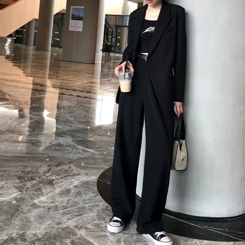 Pants Women Elegant Full Length Casual High Waist Office Temperament Autumn Pockets Korean Style All-match Female Cozy
Pants Women Elegant Full Length Casual High Waist Office Temperament Autumn Pockets Korean Style All-match Female Cozy
