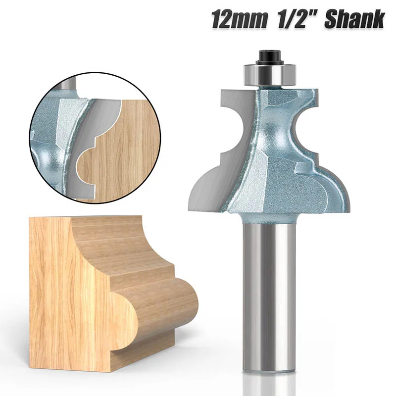 12mm 1/2′′ Shank Top With Bearing Router Bit Woodworking Milling Cutter Tungsten Steel Blade Wood Carving Slotted Tool
12mm 1/2′′ Shank Top With Bearing Router Bit Woodworking Milling Cutter Tungsten Steel Blade Wood Carving Slotted Tool