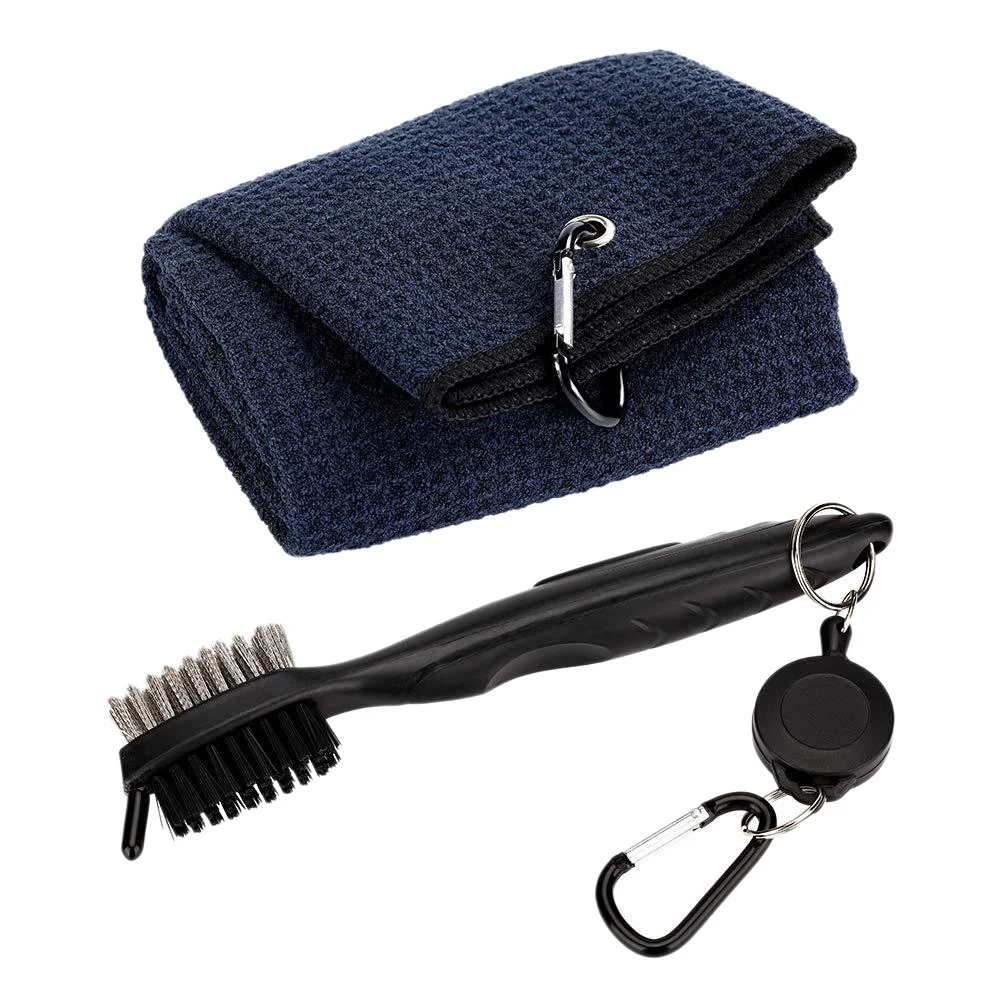 Pure Cotton Golf Towel Brush Tool Kit with Club Groove Cleaner Retractable Extension Cord and Clip(Black)
Pure Cotton Golf Towel Brush Tool Kit with Club Groove Cleaner Retractable Extension Cord and Clip(Black)