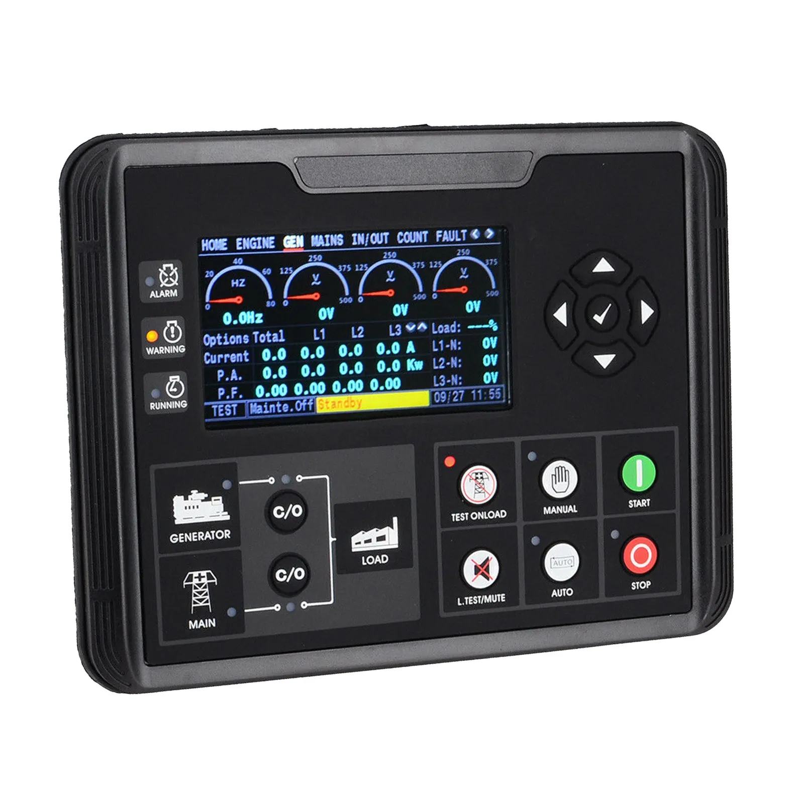 New DC62D Generator Set Controller for Diesel/Gas Genset Parameters Monitoring 1set
New DC62D Generator Set Controller for Diesel/Gas Genset Parameters Monitoring 1set