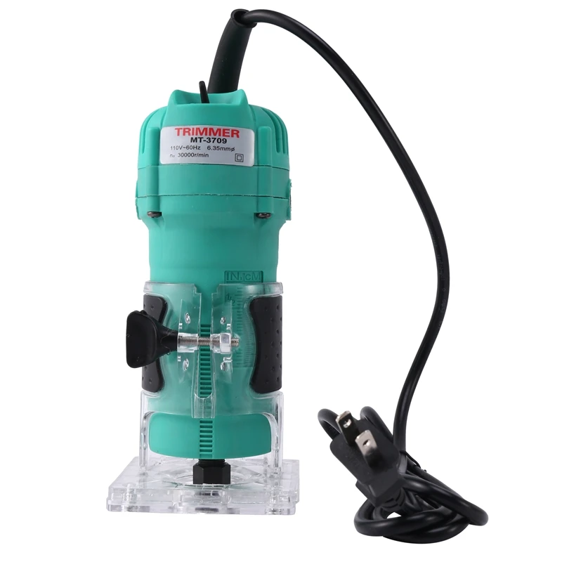 Us Plug,110V 1200W 1/4 Inch Carving Machine Trimmer Power Tools 35000R/Min Electric Hand Trimmer Wood Laminator Router Edge Join 
Us Plug,110V 1200W 1/4 Inch Carving Machine Trimmer Power Tools 35000R/Min Electric Hand Trimmer Wood Laminator Router Edge Join
