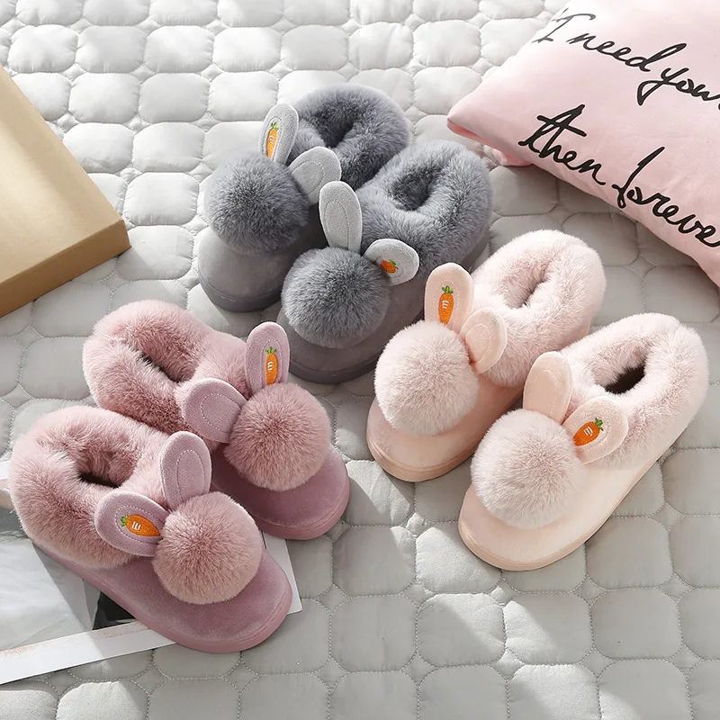 Women Winter Home Fur Slippers Cartoon Rabbit Non-Slip Soft Warm House Indoor Bedroom Men Couples Boys Girl Memory Foam Shoes
Women Winter Home Fur Slippers Cartoon Rabbit Non-Slip Soft Warm House Indoor Bedroom Men Couples Boys Girl Memory Foam Shoes