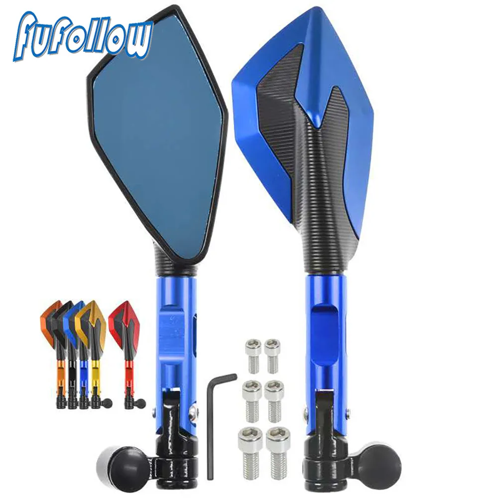Motorcycle CNC 8mm 10mm Mirror Rearview Blue Mirrors For Kawasaki ZZR400 ZZR600 ZZR 400 ZZR 600 1993-2007 Rear View Side Mirrors 
Motorcycle CNC 8mm 10mm Mirror Rearview Blue Mirrors For Kawasaki ZZR400 ZZR600 ZZR 400 ZZR 600 1993-2007 Rear View Side Mirrors
